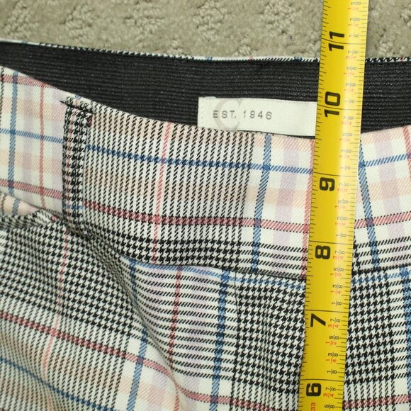 C est 1946 Women's 6 Mid Rise Plaid Straight Leg Pants - Picture 4 of 7